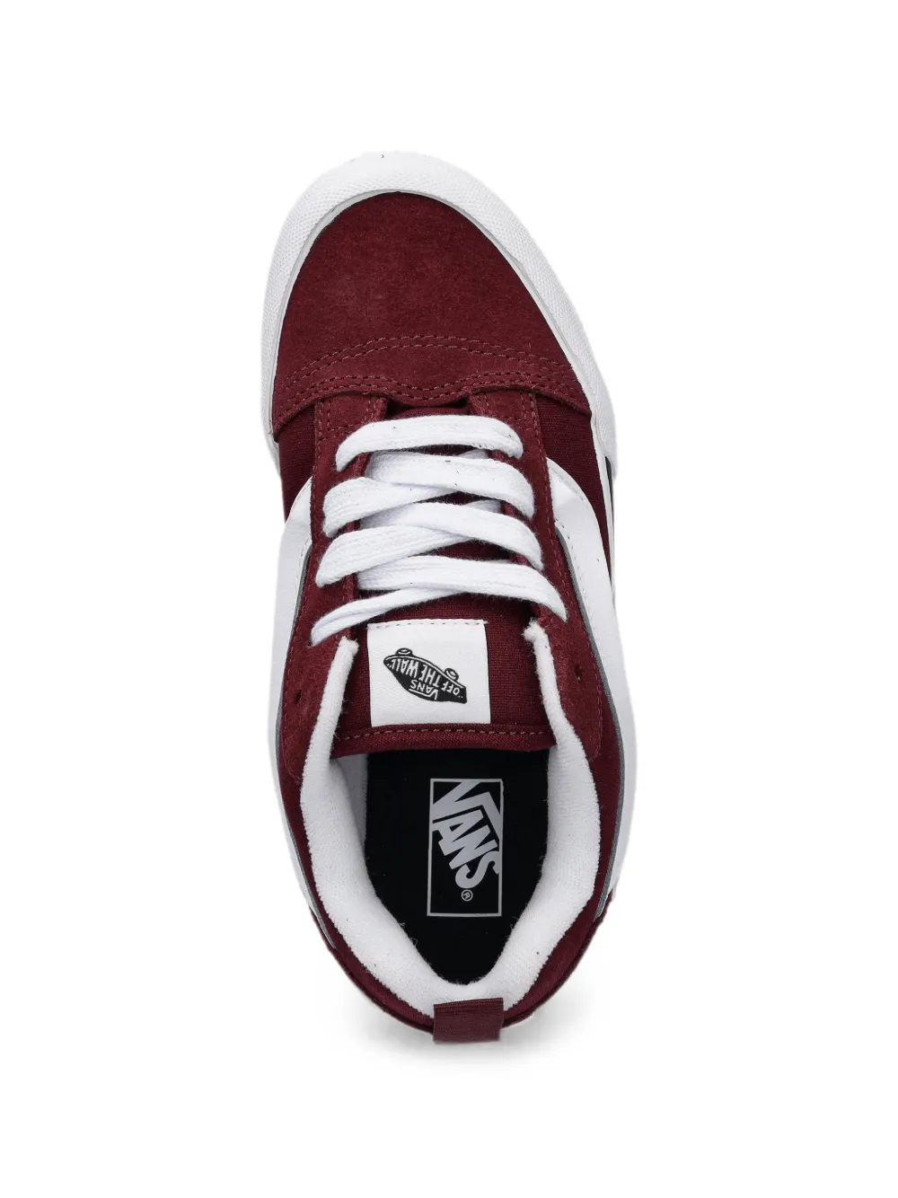 Vans Kids logo-patch panelled sneakers Rood