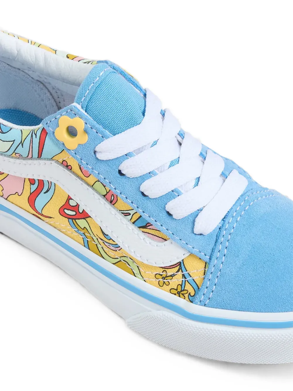 Vans Kids Old Skool graphic-print sneakers Blauw