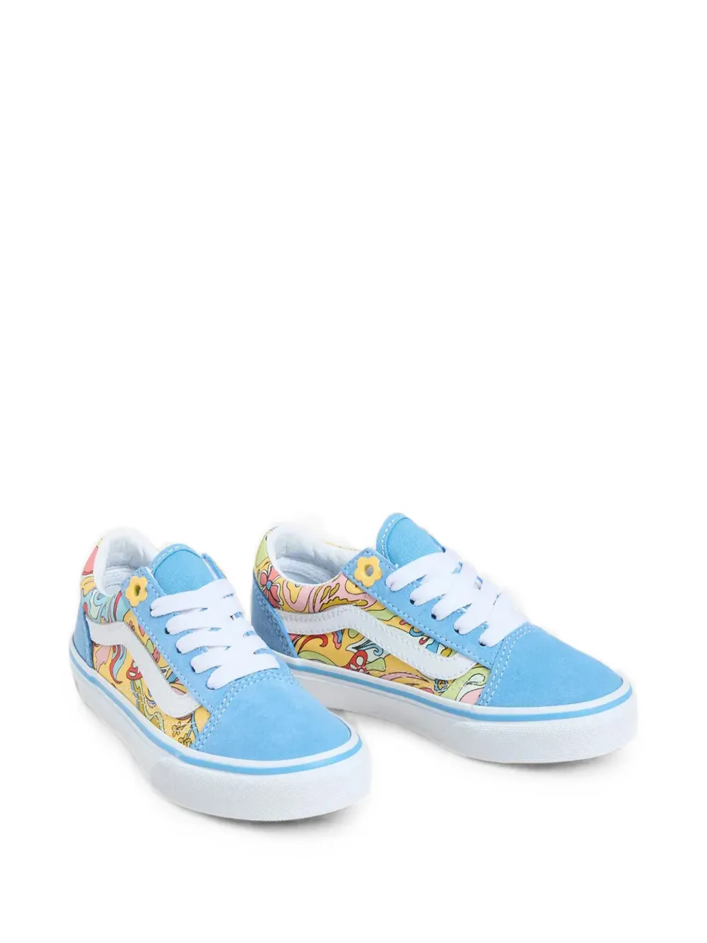 Vans Kids Old Skool graphic-print sneakers - Blu