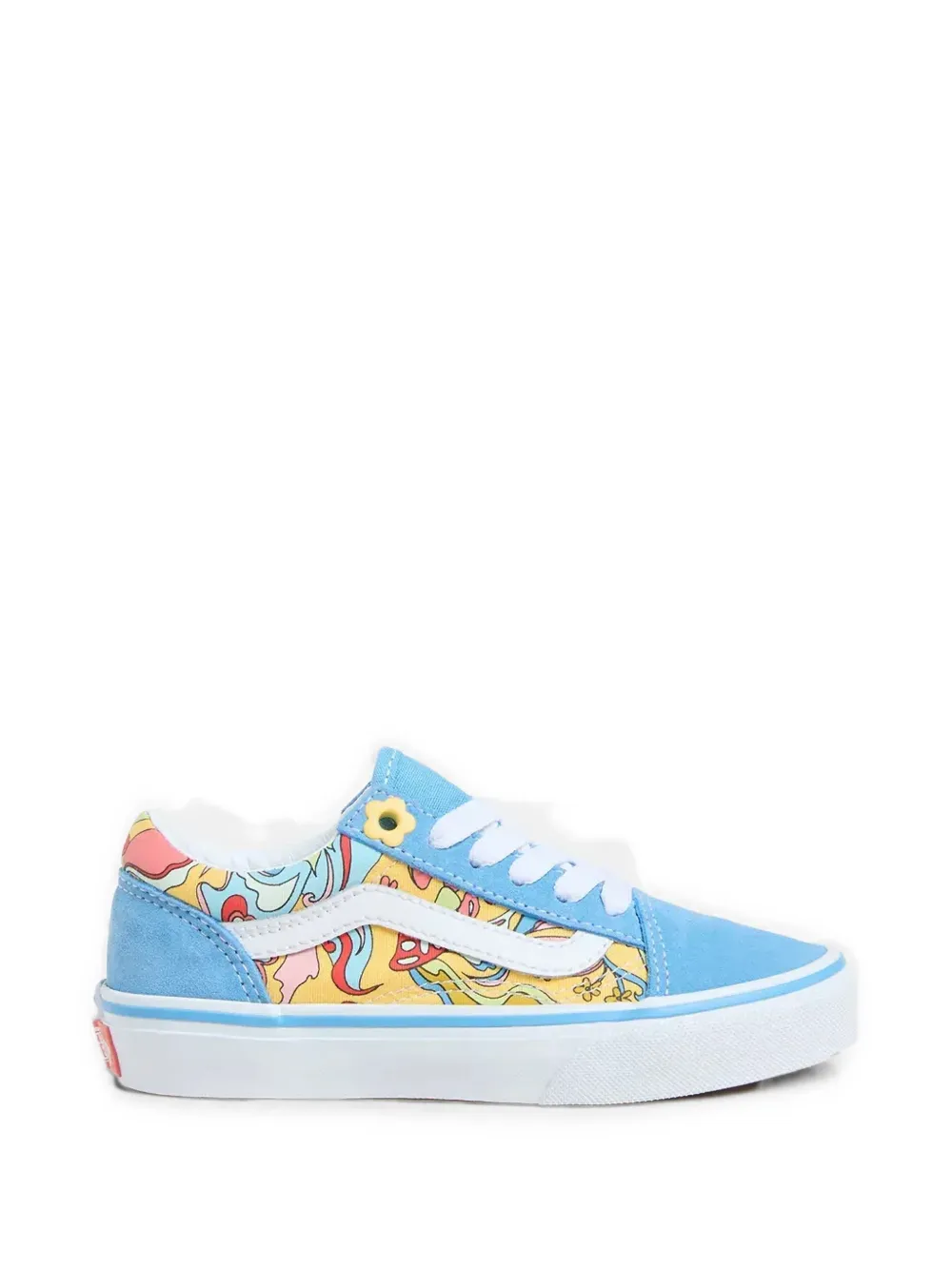 Vans Kids Old Skool graphic-print sneakers Blauw