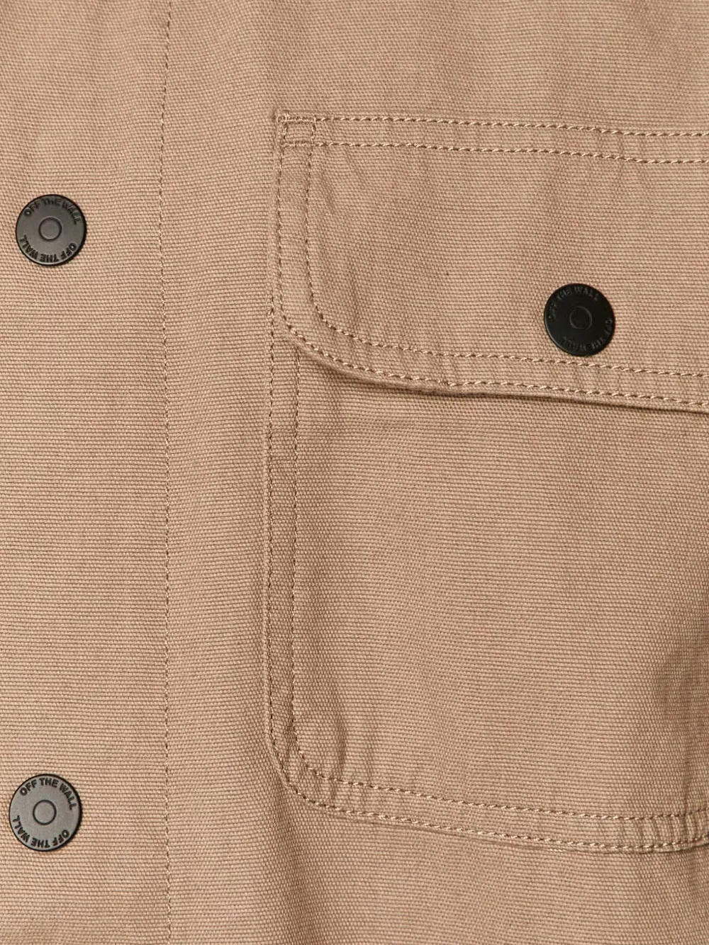 Vans corduroy-collar patch-pocket jacket Beige