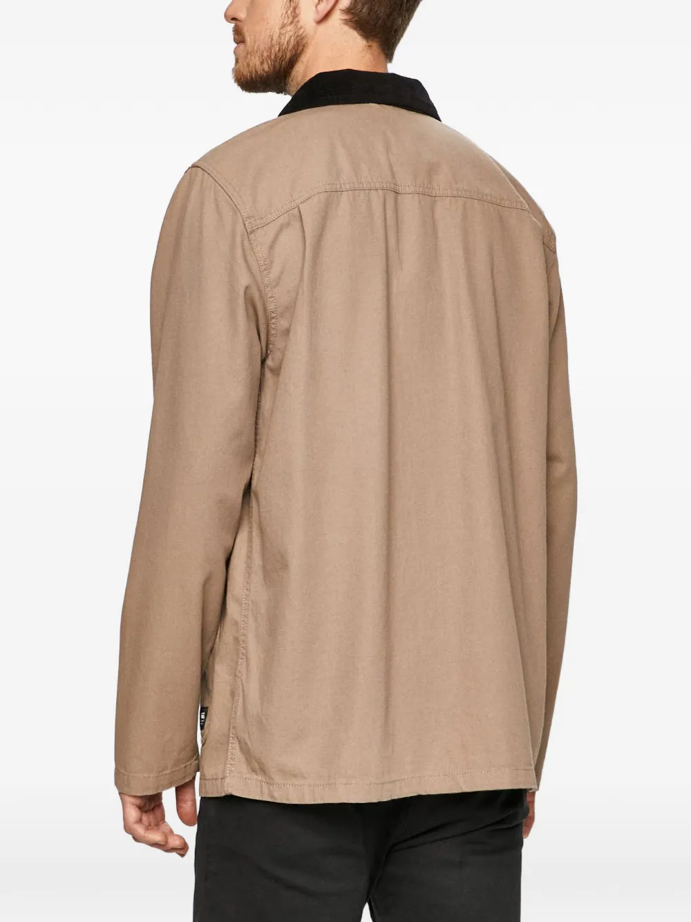Vans corduroy-collar patch-pocket jacket Beige