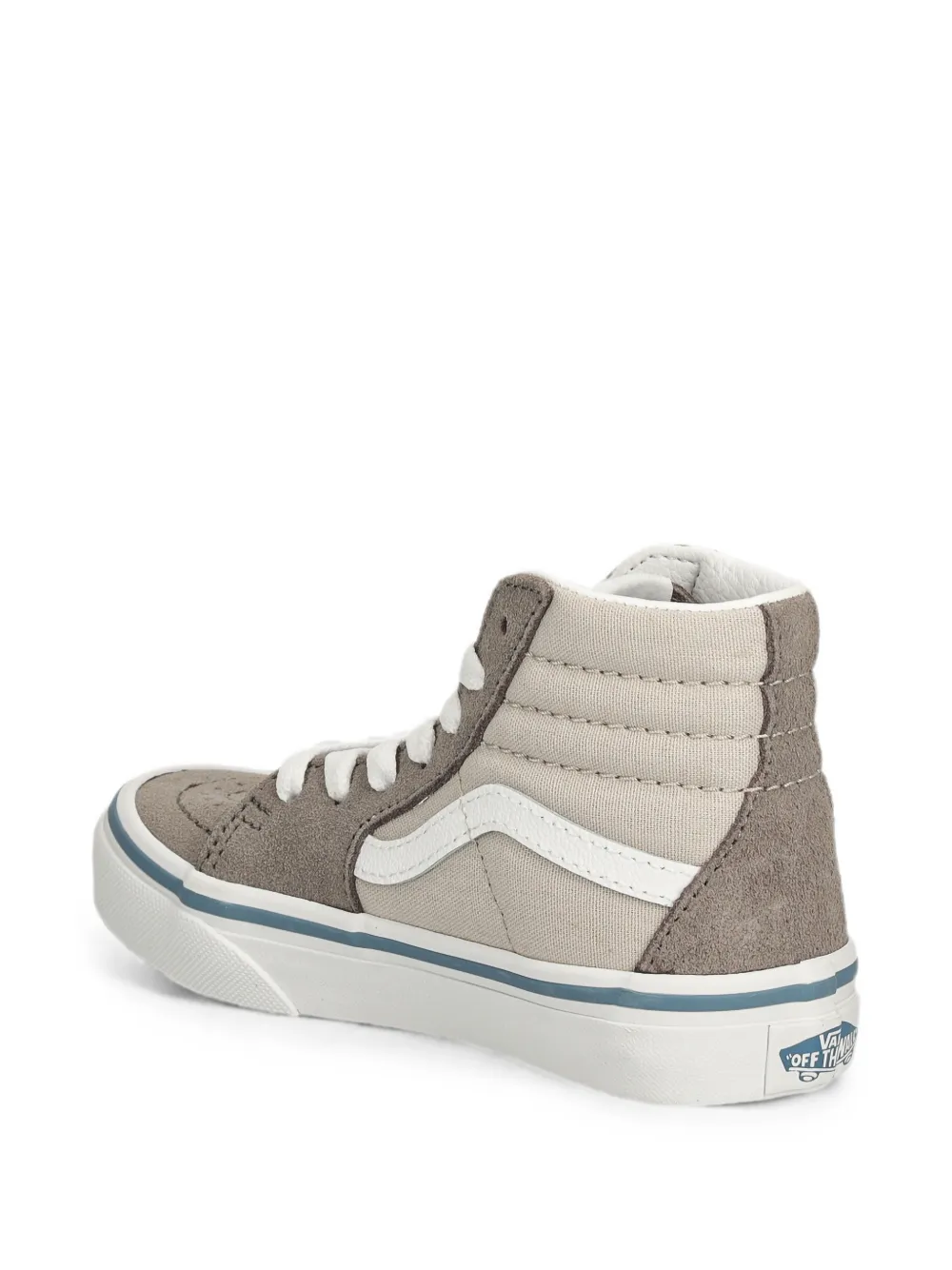 Vans Kids Sk8-Hi panelled high-top sneakers Grijs