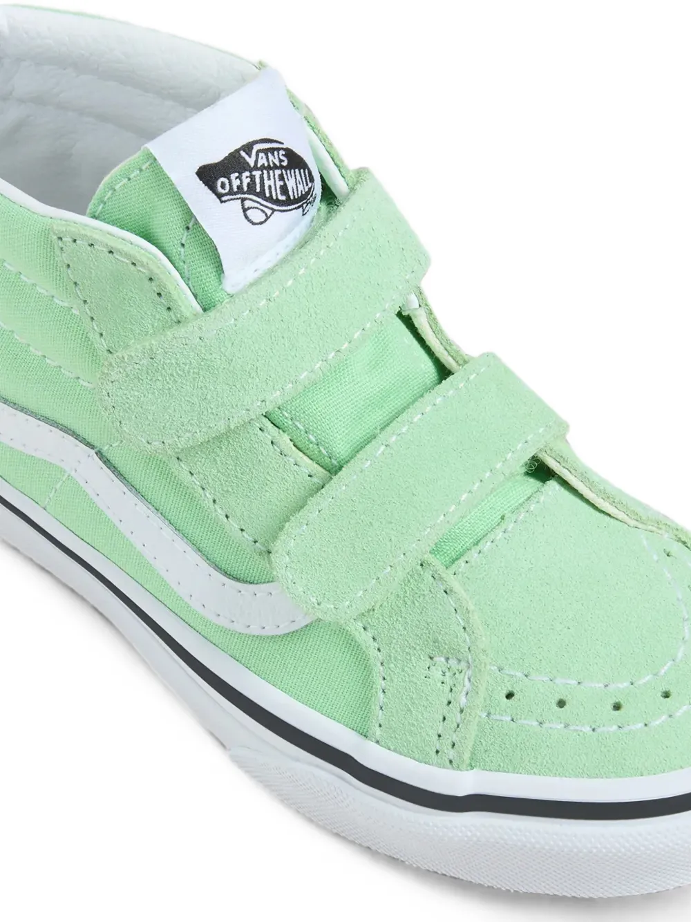 Vans Kids Sk8-Mid touch-strap sneakers Groen