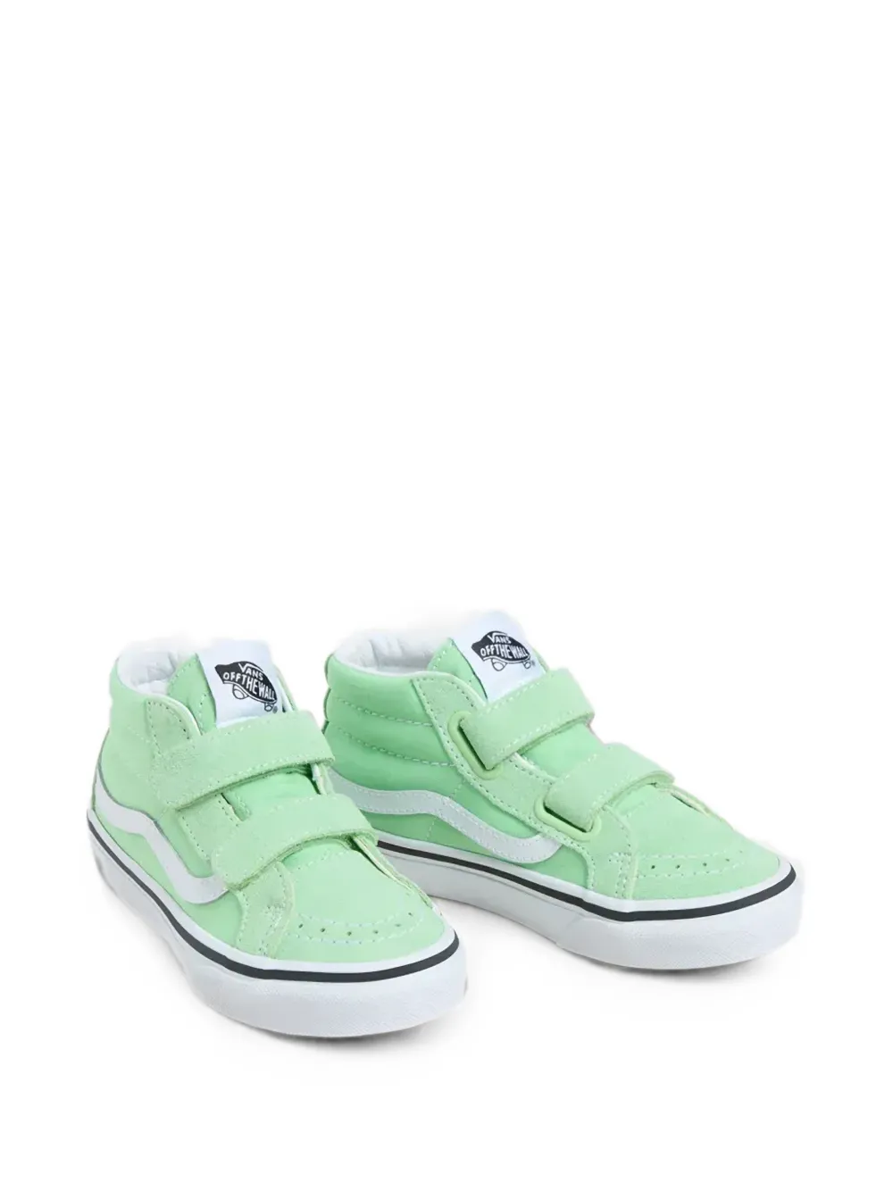 Vans Kids Sk8-Mid touch-strap sneakers Groen