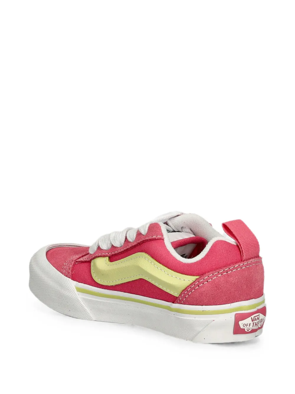 Vans Kids Knu Skool contrast-trim panelled sneakers Roze