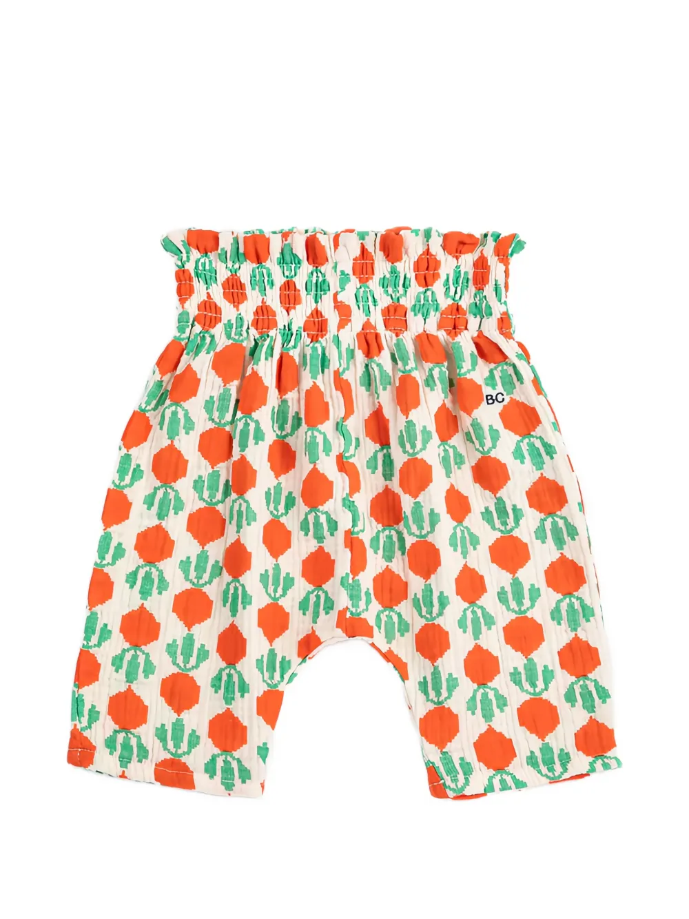 Bobo Choses Cool Radish smocked ruffled trousers - Toni neutri