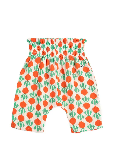 Bobo Choses Cool Radish smocked ruffled trousers