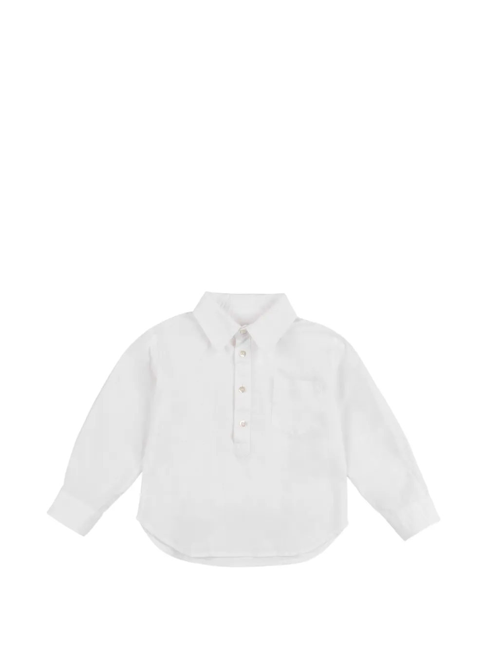 BABE & TESS chest-pocket long-sleeve shirt - Bianco