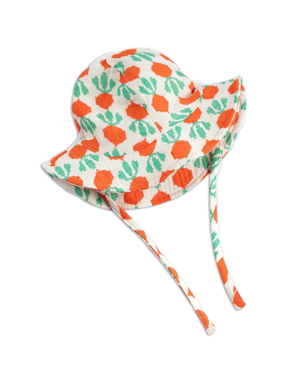 Bobo Choses Cool Radish graphic-print bucket hat - Bianco