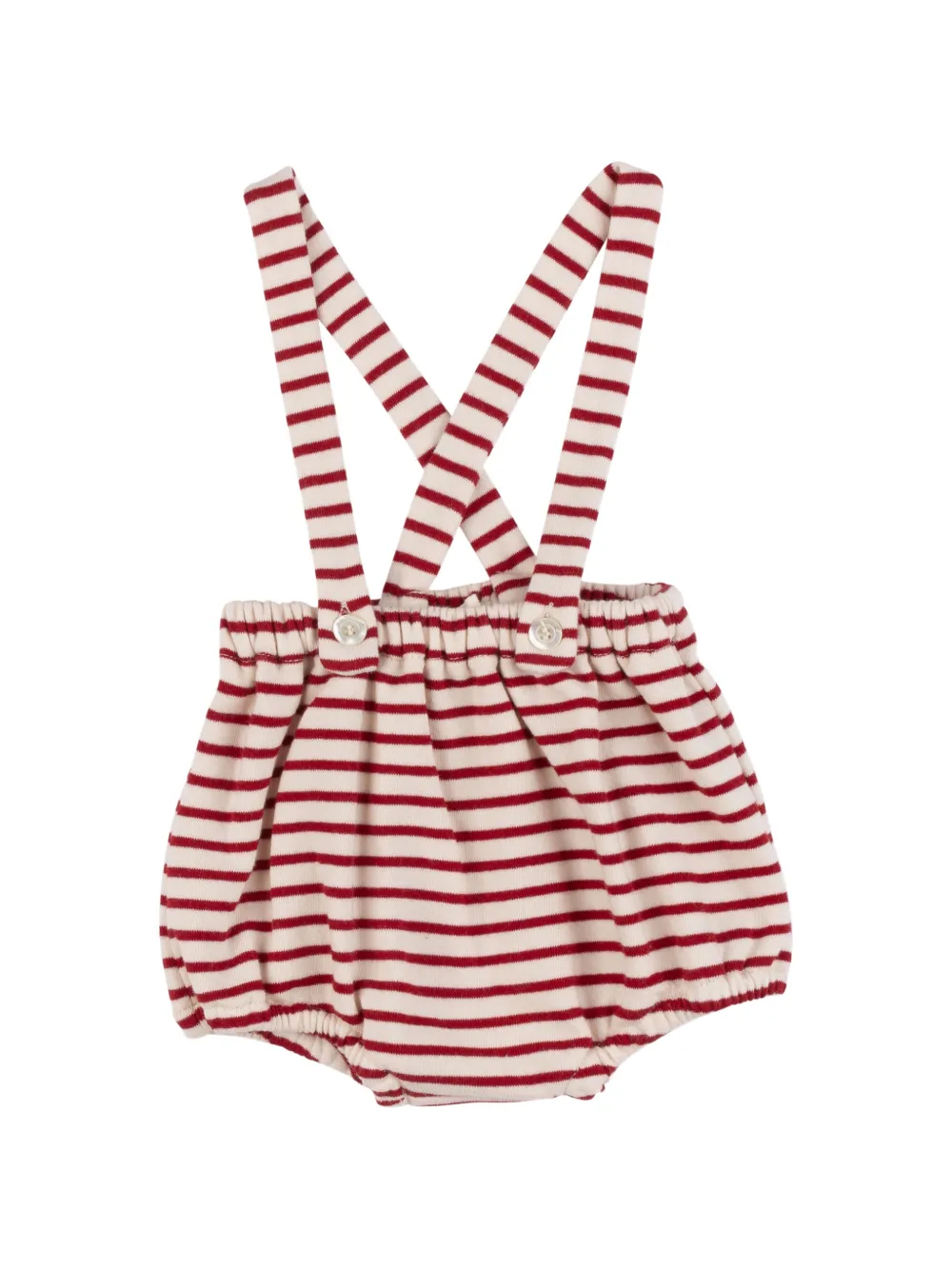 BABE & TESS striped-pattern bloomers - Rosso