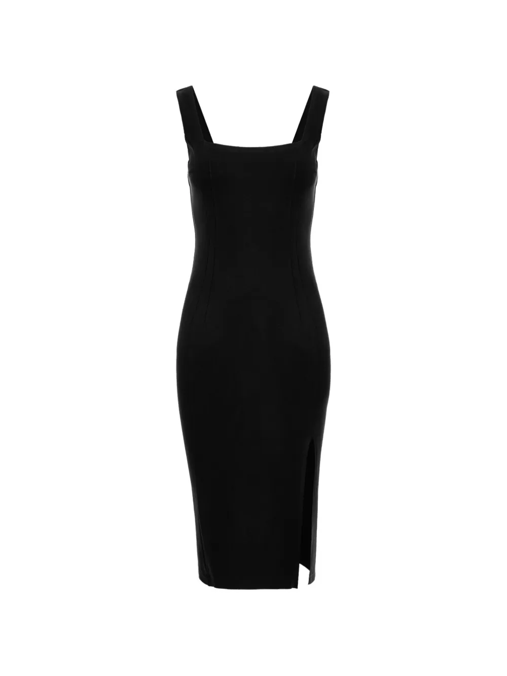 ROSERRY Kensington side-slit midi dress - Schwarz