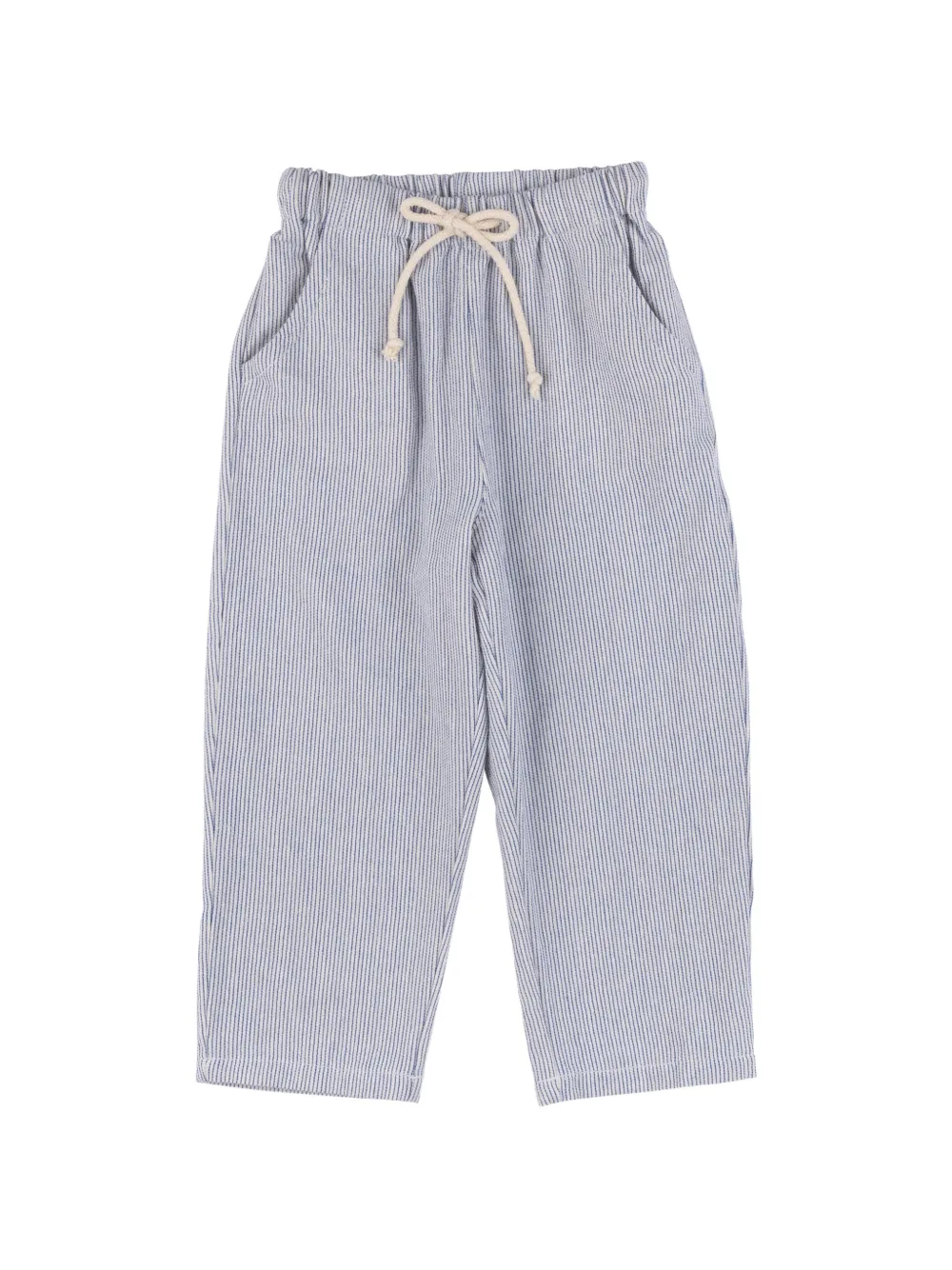 BABE & TESS Saint Tropez striped drawstring trousers - Blu