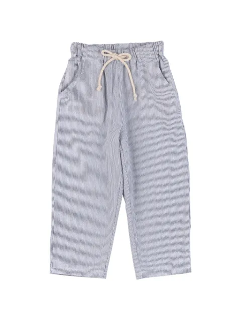BABE & TESS Saint Tropez striped drawstring trousers