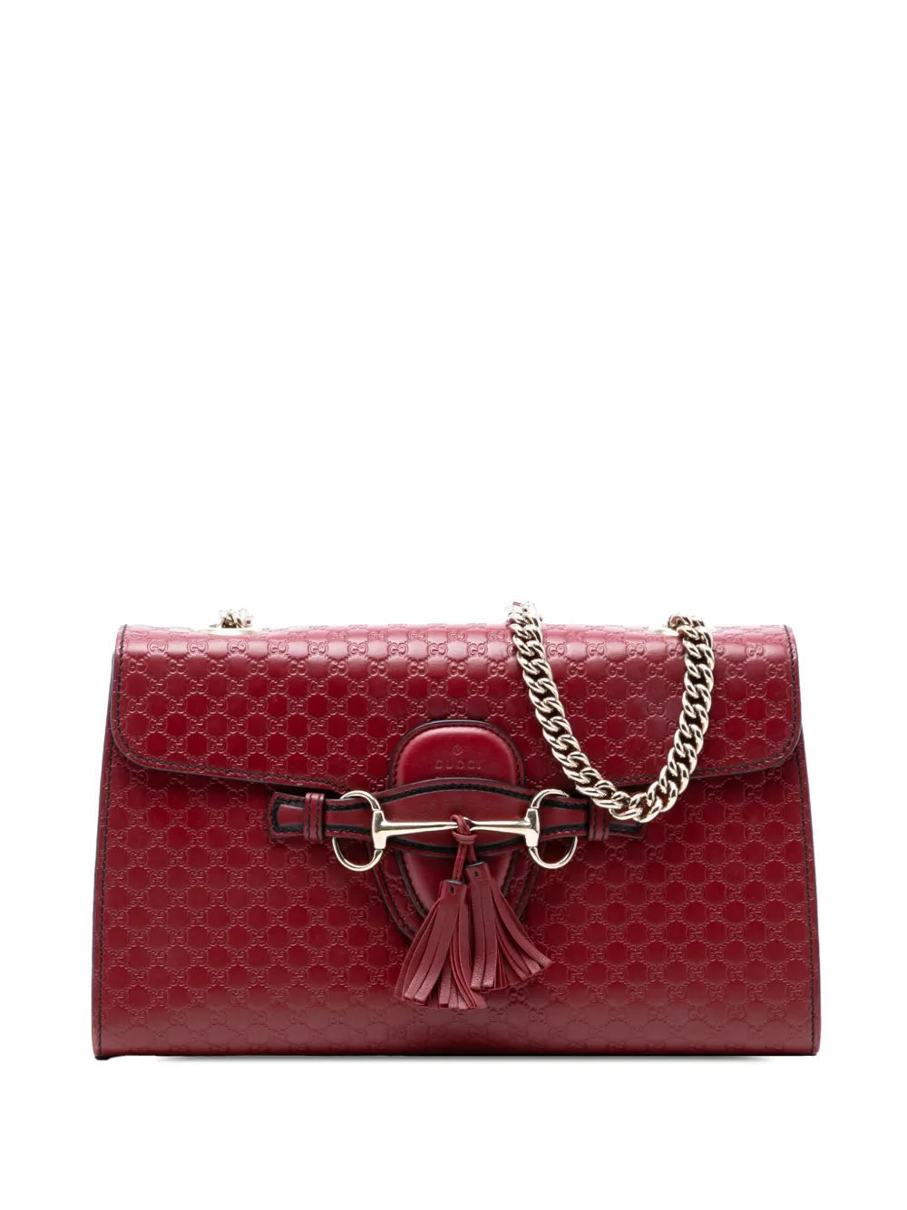 Gucci Pre-Owned 2016-2025 Medium Microguccissima Emily shoulder bag - Rosso