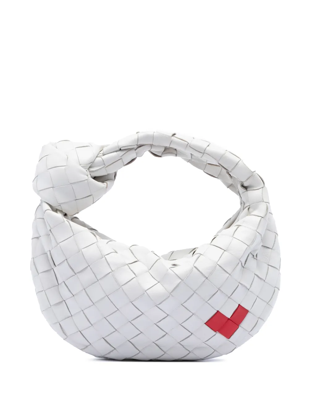 Bottega Veneta Pre-Owned 2012-2026 Mini Nappa Intrecciato Heart Jodie hobo bag - Bianco