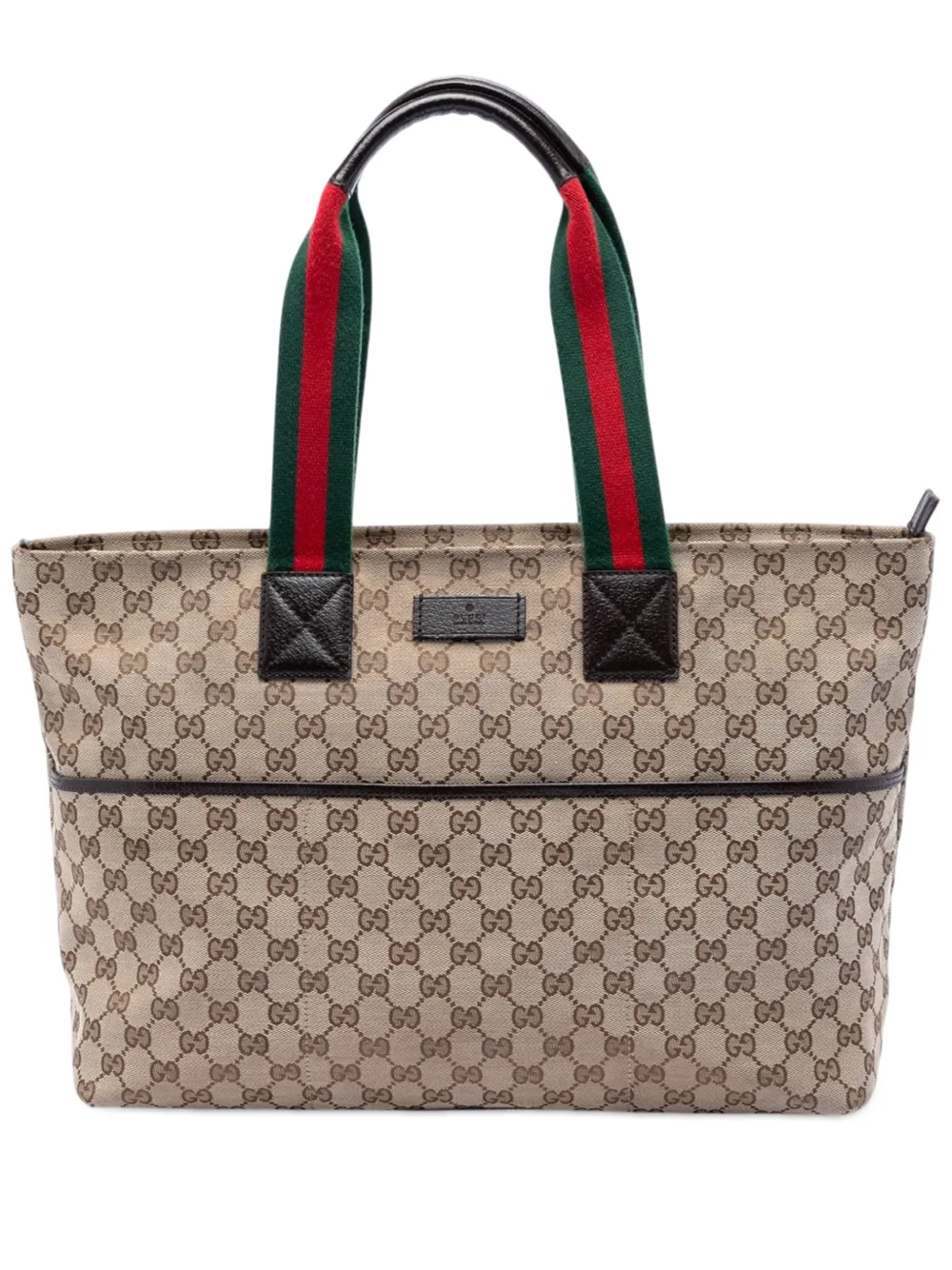 Gucci Pre-Owned 2016-2026 GG Canvas Web tote bag - Toni neutri