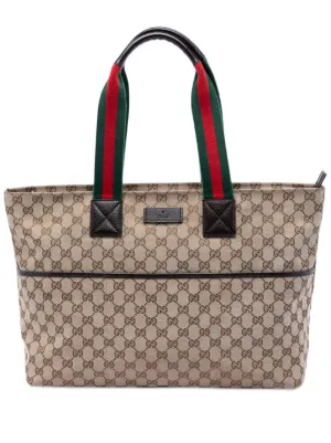 GUCCI トートバッグ Gucci Pre-Owned 2016-2026 GGキャンバス ウェブ ニューレディース