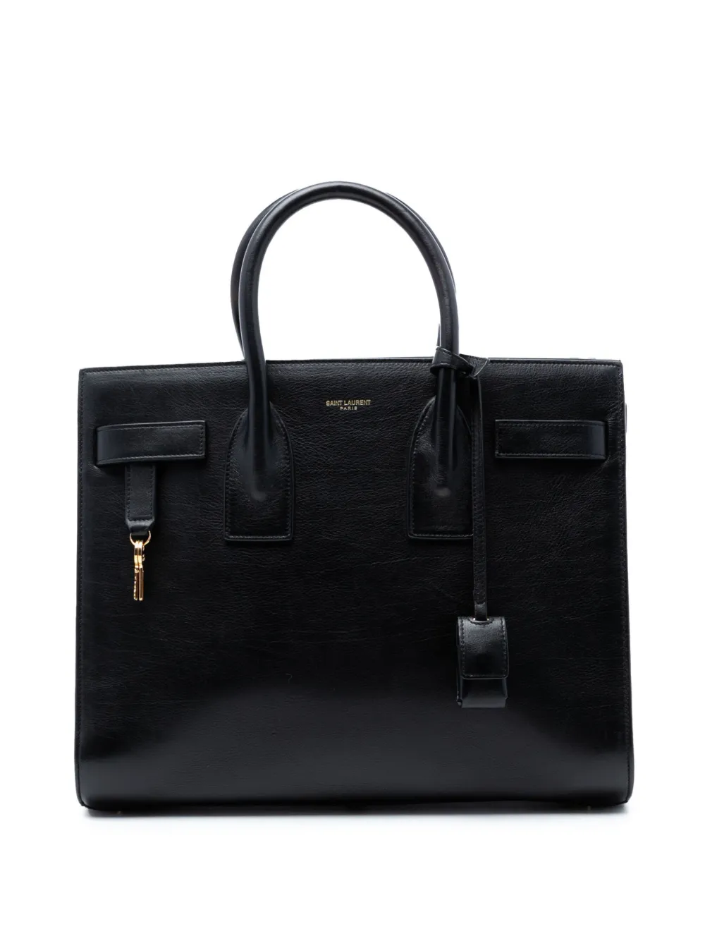 Saint Laurent Pre-Owned 2014 Small Grained Calfskin Sac de Jour satchel - Grau