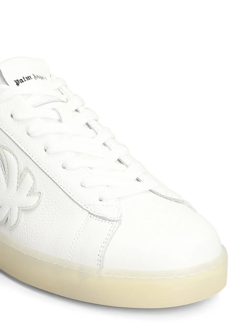 Palm Angels Palm Tennis Lea tree-patch sneakers Wit