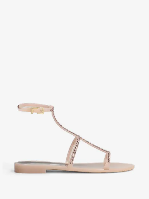 MENGHI James crystal-embellished ankle-strap sandals