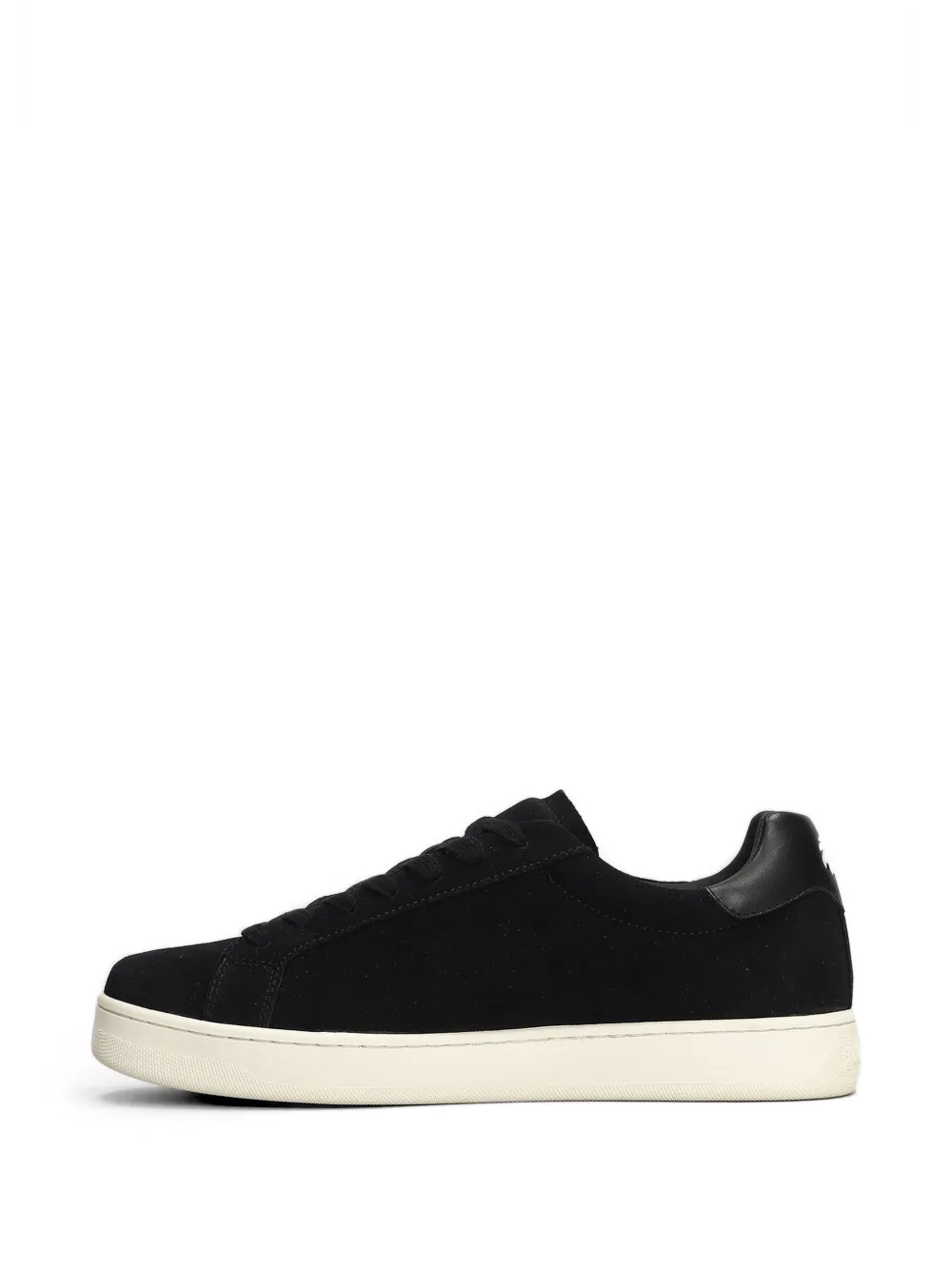 Palm Angels logo-print suede sneakers Zwart