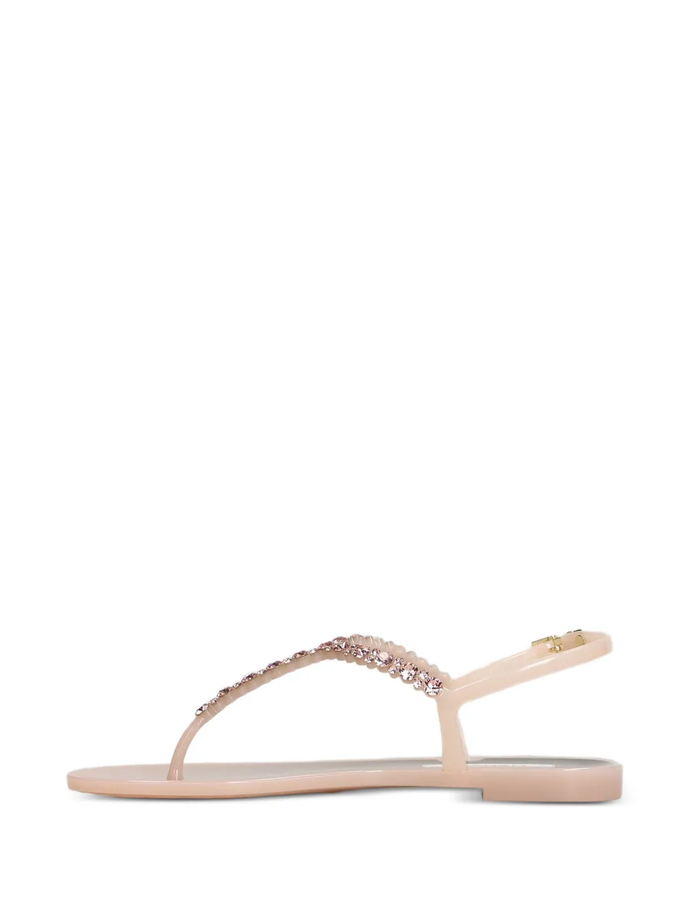 MENGHI Bianca slingback sandalen verfraaid met kristallen Beige