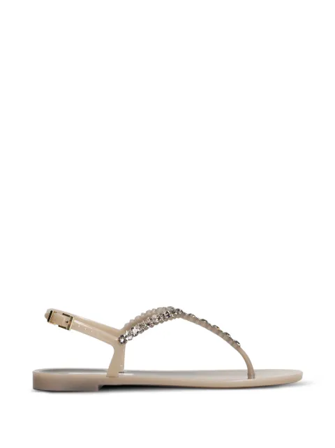 MENGHI Bianca crystal-embellished slingback sandals