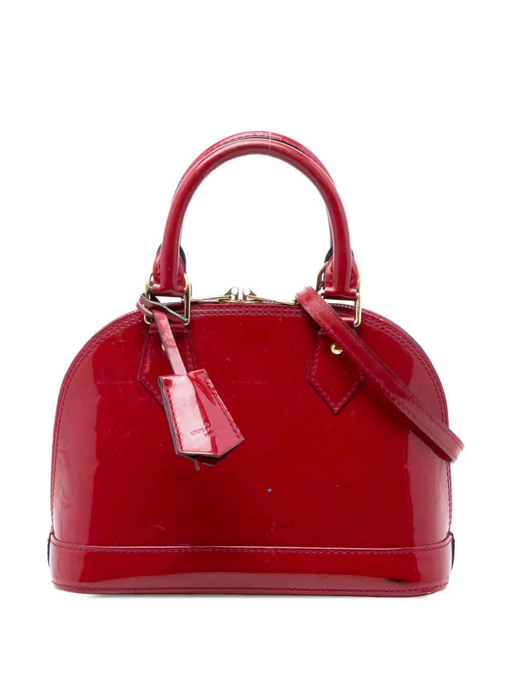 Louis Vuitton Pre-Owned 2013 Monogram Vernis Alma BB satchel - Rosso