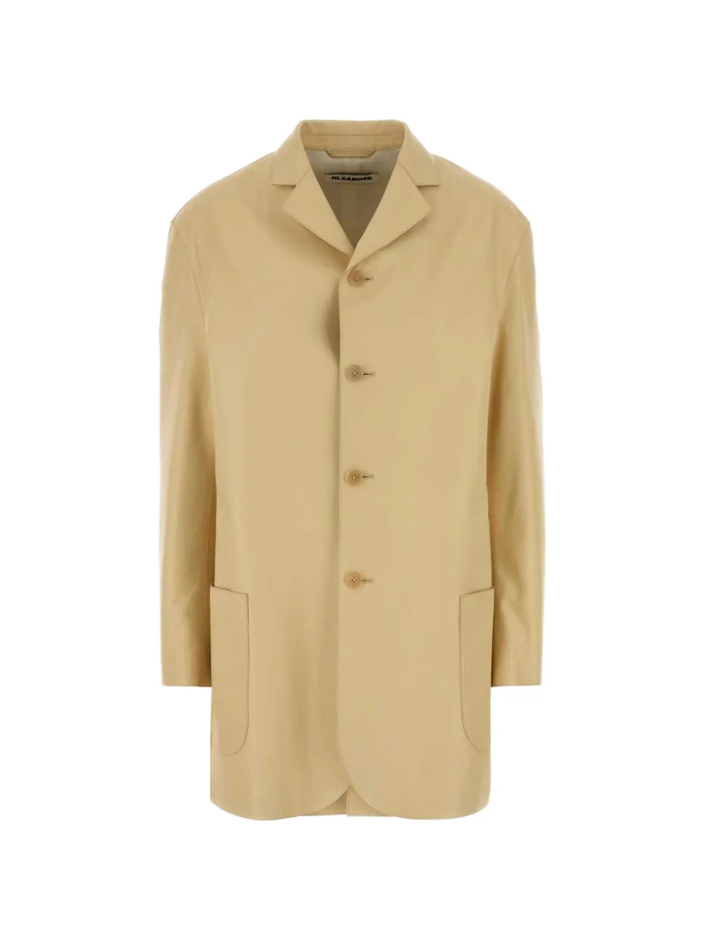 Jil Sander leather single-breasted blazer - Nude