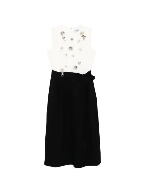 Dice Kayek vestido con detalle de lazo y cristales