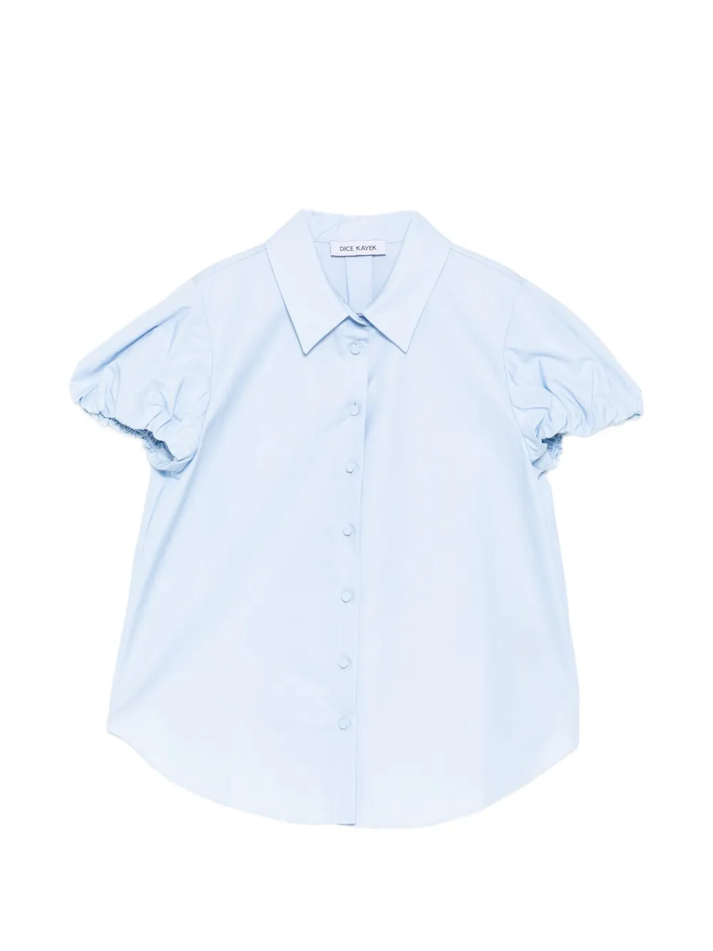 Dice Kayek Puff-sleeve Shirt In Blue