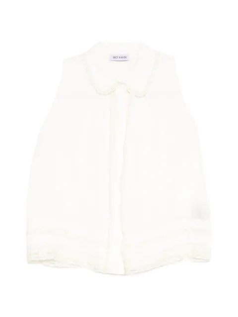 Dice Kayek lace-detail sleeveless blouse