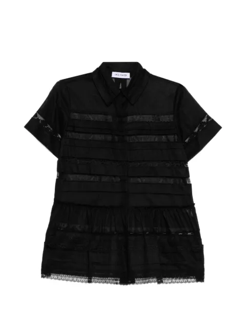 Dice Kayek lace-trim paneled shirt