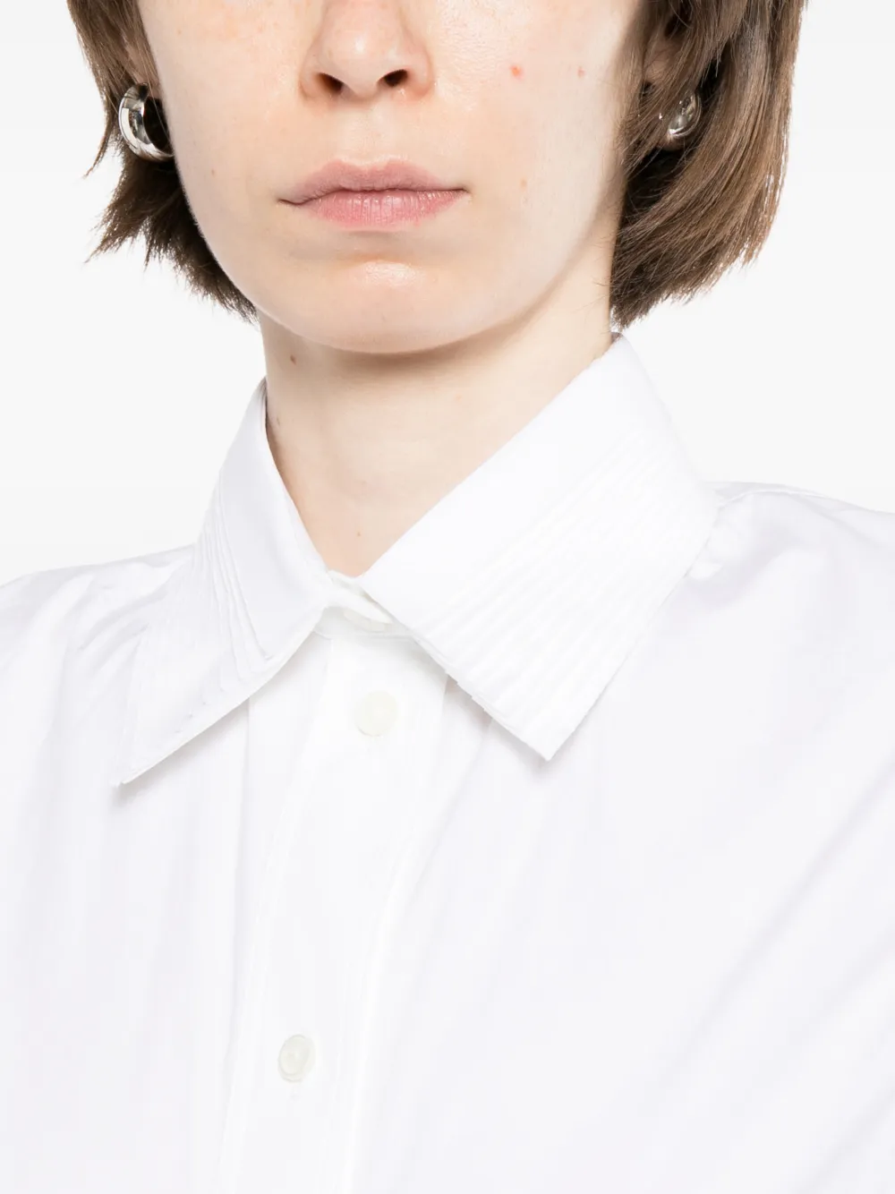 Jil Sander Katoenen popeline blouse Wit