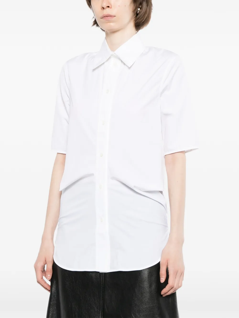 Jil Sander Katoenen popeline blouse Wit