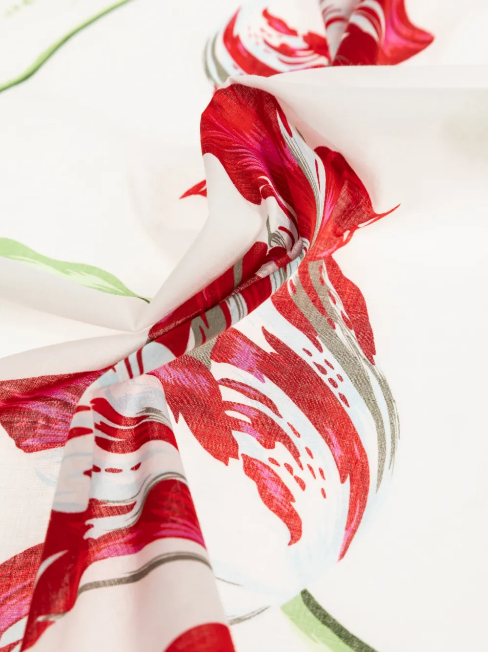 Kenzo Sjaal met bloemenprint Wit