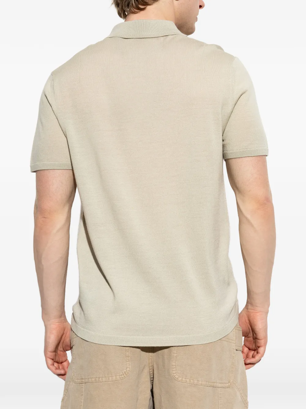 AllSaints Mode wollen poloshirt Beige