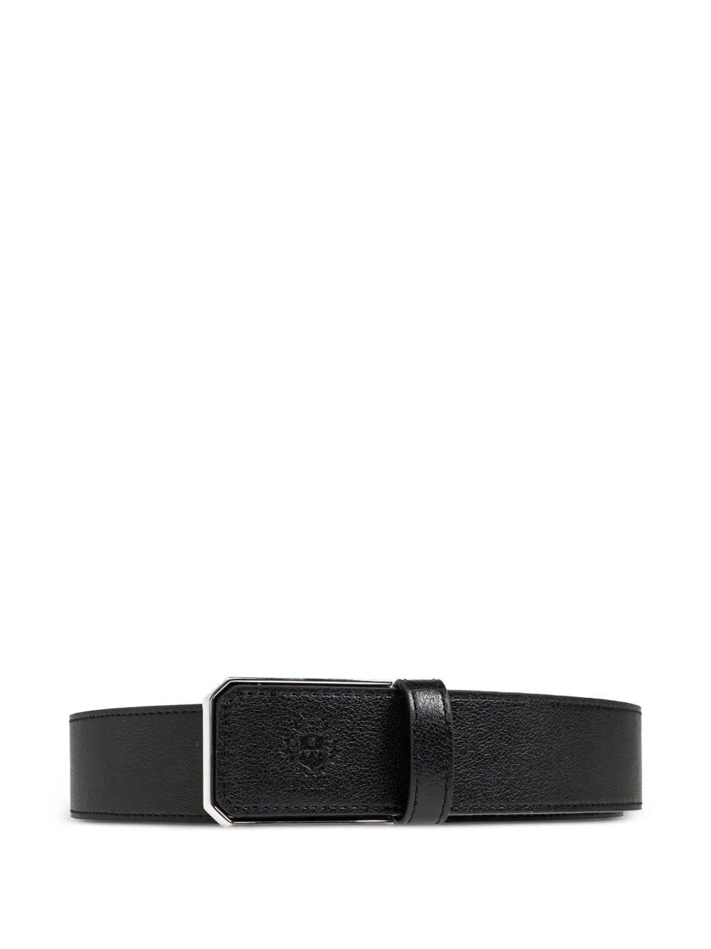 Bally logo-embossed leather belt - Nero