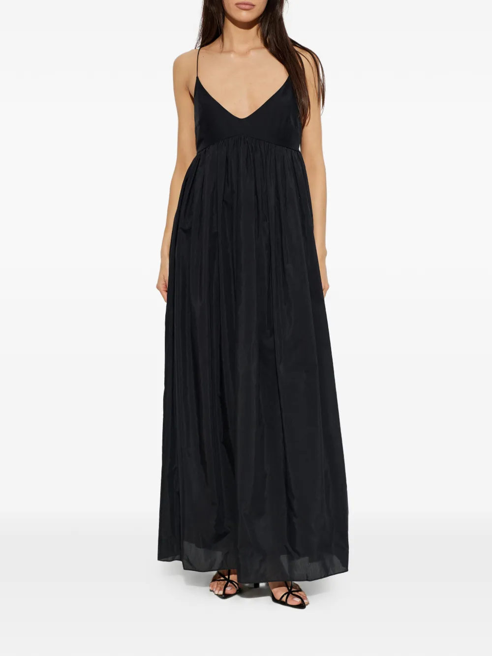 Matteau Voluminous Bralette katoenen maxi-jurk Zwart