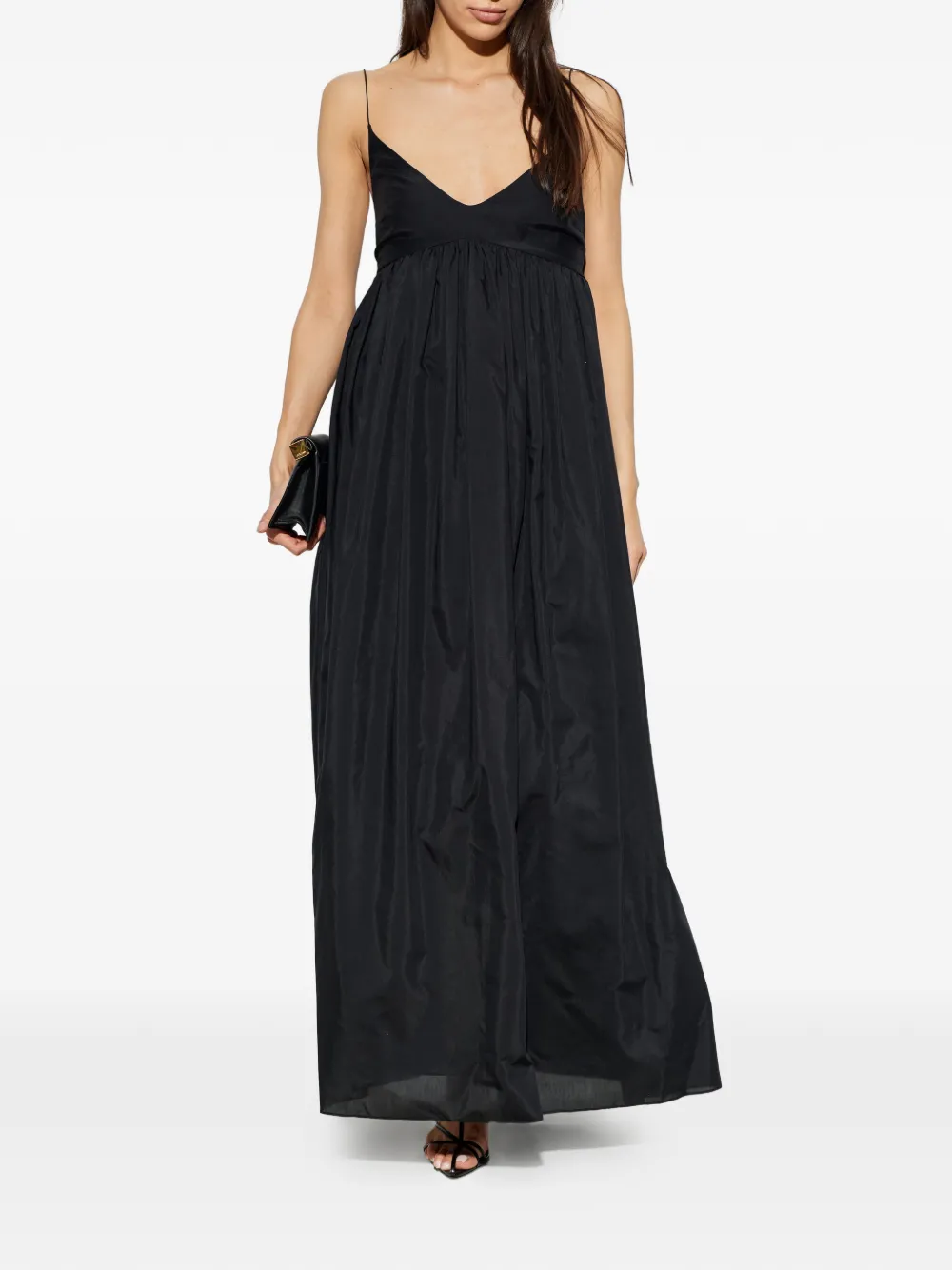 Matteau Voluminous Bralette katoenen maxi-jurk Zwart