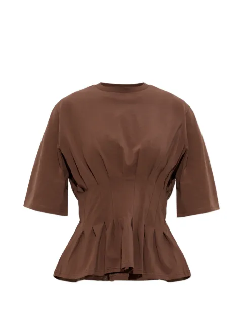 Gestuz Inez pleated peplum T-shirt