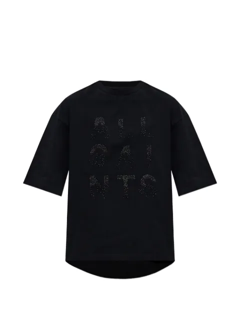 AllSaints playera Stacks Amelie con detalles de cuentas