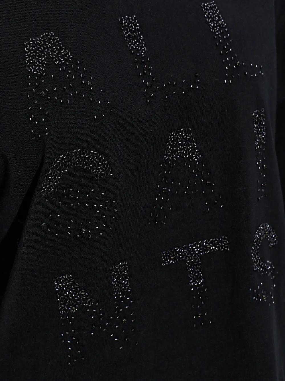 AllSaints Stacks Amelie T-shirt verfraaid met kralen Zwart