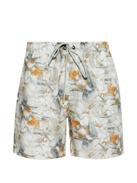 Hanro floral-print drawstring shorts