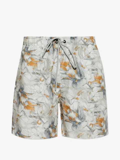 Hanro floral-print drawstring shorts