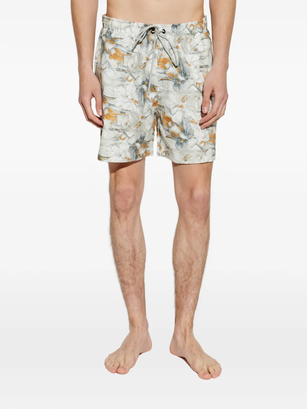  Hanro Bermudas Con Estampado Floral - Blanco 