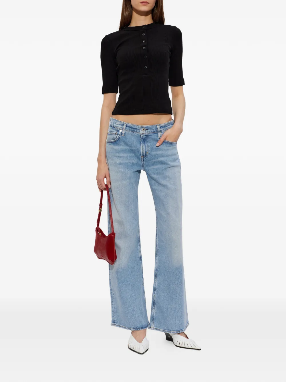 Citizens of Humanity Nora straight jeans met vervaagd effect Blauw