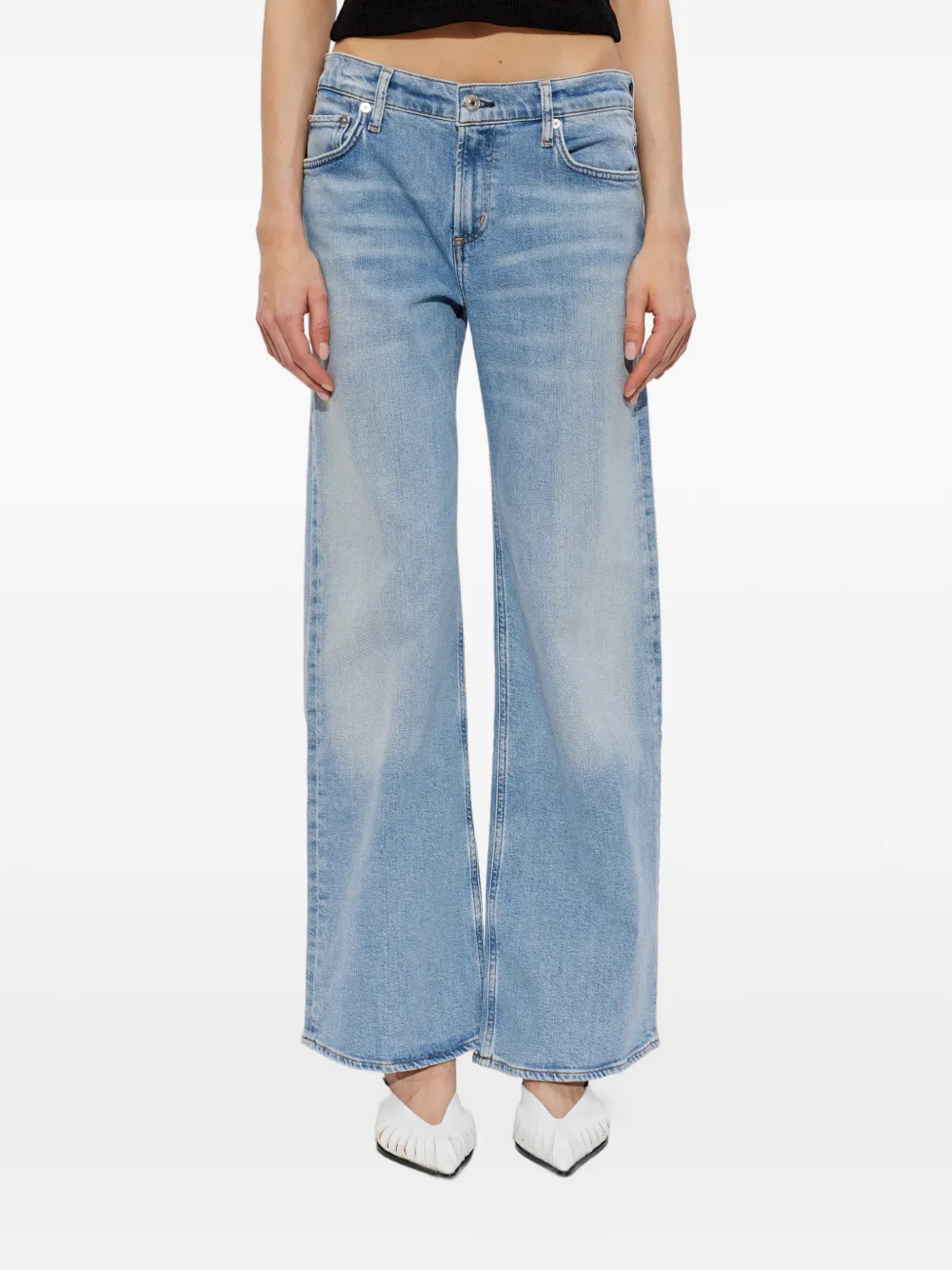 Citizens of Humanity Nora straight jeans met vervaagd effect Blauw