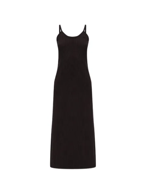 Lacoste ribbed-knit logo-patch dress